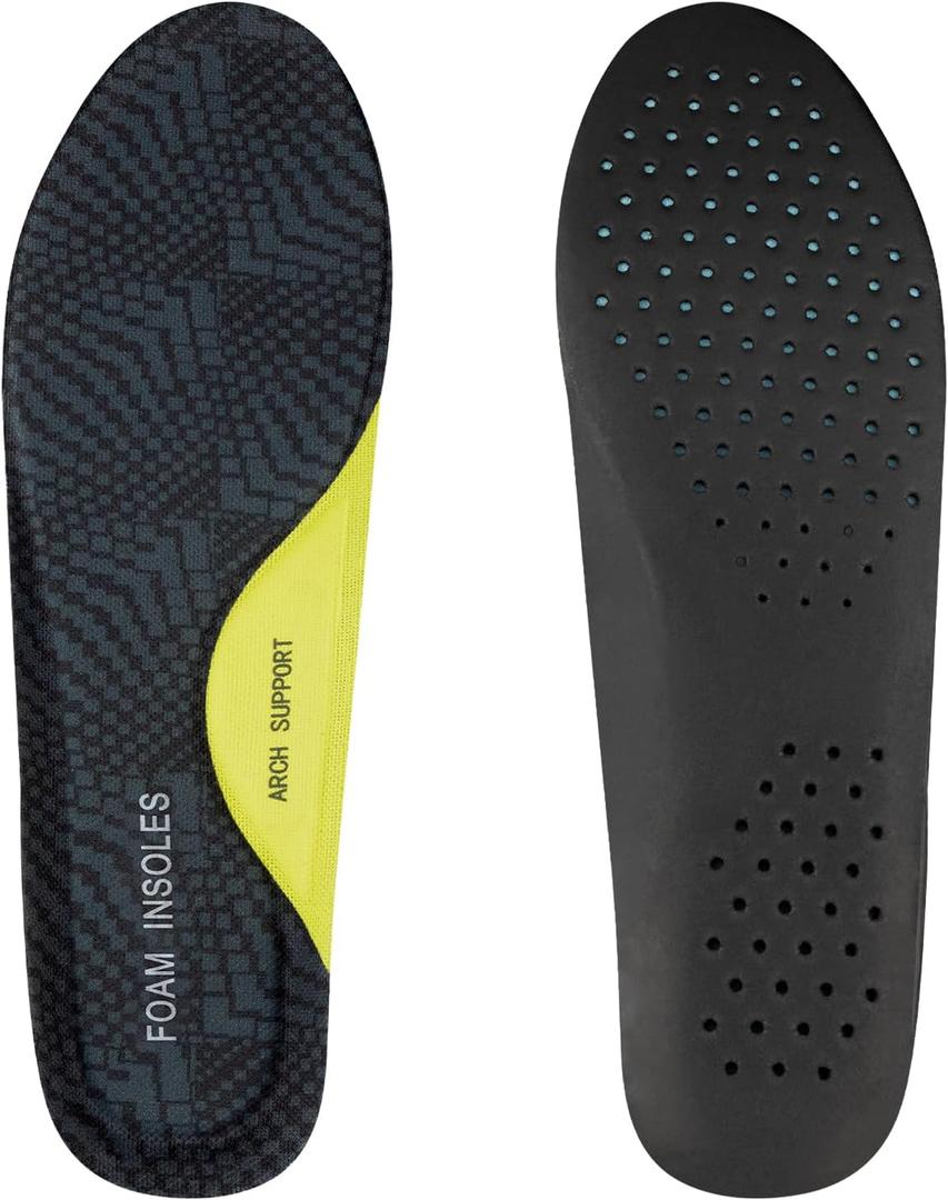 Memory Foam Insoles for Skechers Shoes, Replacement Breathable Inserts for Men Orthotic with Extra Cushioned Arch Support (US Men11-45 EU)
