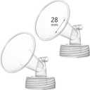 28mm Flange Compatible with Spectra S1 S2 9 Plus Synergy Gold Breastpump Replacement to Spectra Pump Parts and Flange; Not Original; Replaces Shield