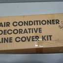 Mini-Split AC Line Set Cover: 4" 23 Ft Line Hide for Mini Split Central AC HVAC Heating System - Waterproof PVC Outdoor Pipe Cover Split Unit Line Guard Decorative Refrigerant Line Cover