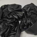 Styquenzer 2Pcs Waterproof Office Chair Seat Covers, Stretchable Desk Chair Cover, PU Leather Computer Chair Slipcover, Removable Washable Waterproof Black Seat Covers for Universal Office Chair Black