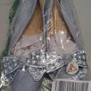 KUNWFNIX Women's Ballet Flats with Pearl Clip - Faux Suede Pointed Toe Slip On, Soft Comfortable Shoes for Wedding Guest, Office & Dressy Events 40