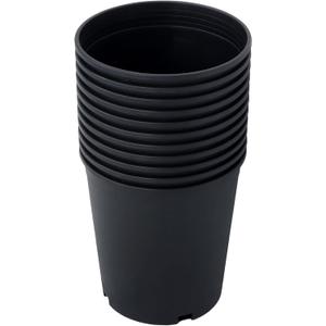 5 Gallon Plastic Nursery Pot 10-Pack Garden Planter Container