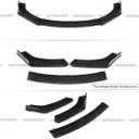 3Pcs Front Bumper Lip Compatible with 2016-2020 Honda Civic, JDM Air Dam Lower Chin Splitter 4 Door Sedan Hatchback Protection Body Kit 2016 2017 2018 2019 2020 (Carbon Fiber Pattern)