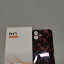 MYY Cute Phone Case for iPhone iPhone 16 Plus, [with 2X Screen Protector] Tortoise Shell Pattern Leopard Full Camera Protective Slim Shockproof Cool Trendy Aesthetic - Brown Amber