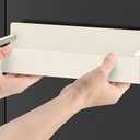 3 Pack Magnetic Spice Rack Organizer for Refrigerator and Oven, Cream White Fridge Organizers and Storage for Kitchen