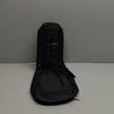 HOT SEAL Waterproof Durable Colorful Ukulele Cotton Case Bag with Storage (21in, black)