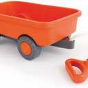 Green Toys Wagon, Orange - Pretend Play, Motor Skills, Kids Outdoor Toy Vehicle. No BPA, phthalates, PVC. Dishwasher Safe, Recycled Plastic, Made in USA.