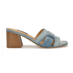 SM New York Gelare Block Heel Sandals 6