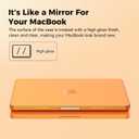 EooCoo Case Compatible with MacBook Air 13 inch M5 2026-2022 M4 M3 M2 A3449 A3240 A3113 A2681, Crystal Hard Shell Scratch Resistant Protective Cover Compatible for MacBook Air 13.6 inch Case, Orange