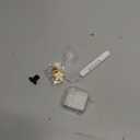 Clear Case for AirPods 4 Case Cover with Safety Lock,Soft TPU Cover with Phone Stand & Cleaning Kit,Cute Bling Keychain for Women Girls- Glitter White