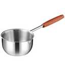 Mini Butter Warmer Small Sauce Pan Milk Warmer Pot Small Pot for Melting Chocolate and Candy Making with Long Handle for All Stoves Multipurpose Use for Cooking Tri-Ply Stainless Steel (5.3oz/ 500ml)