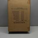 KROSER Hardside Expandable Carry On Luggage with Spinner Wheels & Built-in TSA Lock, Durable Suitcase Rolling Luggage with USB Port, Carry-On 20-Inch Steel Grey