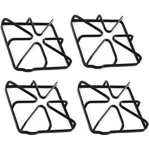 WB31X20643 Burner Grates Cooktop Replacement Parts for GE Hotpoint Stove Grates Kenmore Gas Range Grates JGBS60DEF1WW Metal Steel Rack Surface Stove Top Grates GE Oven Grates Cooktop Grates 4 Pcs