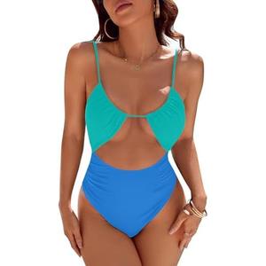 Blooming Jelly Womens One Piece Swimsuit Tummy Control Bathing Suit Sexy Flattering Cheeky High Cut Out Cute Ladies Swimwear Large , Corn Flower Blue Blooming Jelly Womens One Piece Swimsuit Tummy Control Bathing Suit Sexy Flattering Cheeky High Cut Out Cute Ladies Swimwear Large , Corn Flower Blue