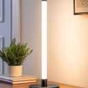 EDISHINE LED Table Lamp, Modern Slim Bedside Lamp with 360 Illumination, Stepless Dimming & 3 Color Temperature, Nightstand Lamp for Bedroom, Living Room, Black