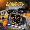 Rugged Smart Watch for Men, Original Smartwatch, Waterproof Digital Watch for The Toughest Jobs, with Fitness Trackers, Heart Rate Monitor, IP68, Pedometer, Workout Modes and More