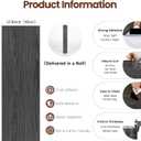 Peel and Stick Floor Tile-Wood Vinyl Flooring Roll Waterproof for Kitchen and Bathroom-15.8" x 118.1" Self Adhesive Laminate Flooring Stickers Cover 12.9 sq.ft (Gray)