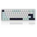 MageGee 60% Slim Wireless Creamy Mechanical Keyboard,Moon68 RGB Backlit Gaming Keyboard,Quiet 2.4G/BT5.0/USB-C Blue Tooth 68Keys with Short Red Switches for PC MAC Xbox (Sky Blue)