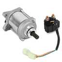 Starter Motor with Relay Fit for 2008-2020 Honda Recon 250 TRX250TE FourTrax ES & TRX250TM FourTrax, Replace 31200-HM8-B61 SMU0478 410-54133