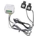 AC110V 220V 120A Tuya App Smart Two-Way Bilateral WiFi Energy Meter with 2PCS 120A 16MM CT Current Transformers Clamps Sensors KWh Power Eenrgy Electricity Consumption Monitor Meter Voltmeter Ammeter