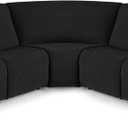 VANSOFY Extra Large Reclining Sectional Couch Covers, Washable 5-Piece Sofa Covers for L Shape Sectional Sofa Corner Seater, Thick, Soft Sofa Slipcovers (5 Seat Recliner CoverBlack)