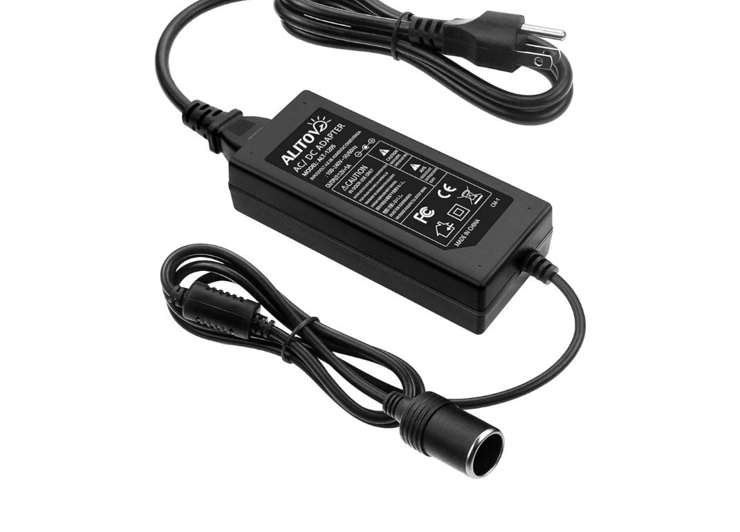 ALITOVE AC to DC Converter 12V 5A 60W 110V to 12V Converter Cigarette Lighter Adapter to Wall Plug 120V AC to DC Adapter for Small Car Vacuum Massager Fan MP3 Car Charger and Other Devices Under 60W