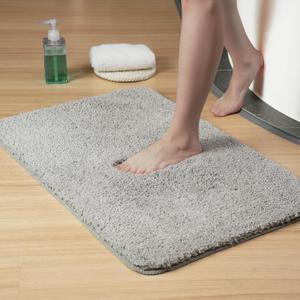Luxury Quick Dry Non-Slip Bathroom Rugs20'' x 30'' Light Grey Highly Absorbent Washable and Ultra Soft, Extra Thick Fluffy Bath Mats for Shower/Kitchen/Bathtub Floor