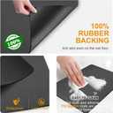 Dish Drying Mat & Coffee Mat for Kitchen Counter, Absorbent Microfiber Waterproof Mat with Non-Slip Backing, Multi-Size Multi-Color Options, Sink and Coffee Bar Accessories (16" x 21.6")