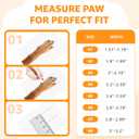 Dog Shoes for Large Dogs, Breathable Dog Boots & Paw Protectors for Hot Pavement, Anti-Slip Rubber Dog Booties Paw Protectors with Reflective for Outdoor Walking Indoor Hardfloors, Size 7 (Size 7(Width 2.8''-2.99''))