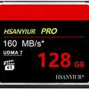 128GB UDMA Speed Up to 160MB/s,Original CF Card Camera Memory Card