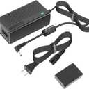 Kimaru LP-E12 Dummy Battery ACK-E12 AC Power Adapter DR-E12 DC Coupler kit for Canon EOS M50 Mark II, M50, M200, M100, M10, M2, M Cameras