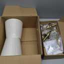 Battery Operated Wall Sconces set of Two,Wireless Wall Sconces with 10000mAh Dimmable Bulb and Remote,LED 15 Colors Rechargeable Gold Wall Sconce with Fabric for Bedroom Living Room Hallway Wall Decor (2 Pack)