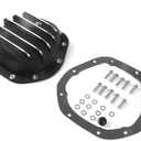 Kessocco 10 Bolt GM Differential Cover Aluminum Dana 44 10 Bolt Differential Cover Kit for Chevy GM Ford Dodge, Black