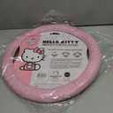 Sanrio Hello Kitty Pink Car Steering Wheel Cover, Universal Fit Cute Car Accessories for Women Stylish Decor Gifts Hello Kitty Accessories - Fits Standard Wheels 14.5"-15"