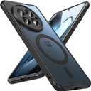 Magnetic for OnePlus 13 Case [Compatible with MagSafe] Translucent Matte Shockproof Slim Fit Military Grade Drop Proof Protection Anti-Fingerprint Cover Phone Case for OnePlus 13 5G 2025(Black)