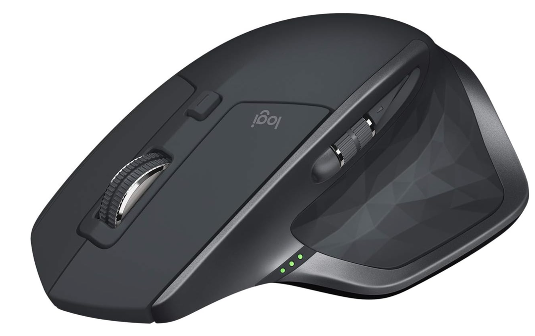Logitech MX Master 2S Bluetooth Edition Wireless Mouse – Use on Any Surface, Hyper-Fast Scrolling, Ergonomic, Rechargeable, Control Up to 3 Apple Mac and Windows Computers - Graphit
