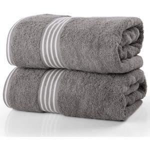 Set Of 2 Bath Towel 100% Cotton,35x70In