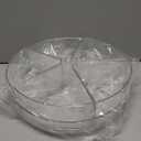 Roninkier Clear Lazy-Susan Organizer with 5-Removable-Bins - 11 Inch Round Plastic Rotating Storage Container for Cabinet, Pantry, Kitchen, Fridge, Vanity