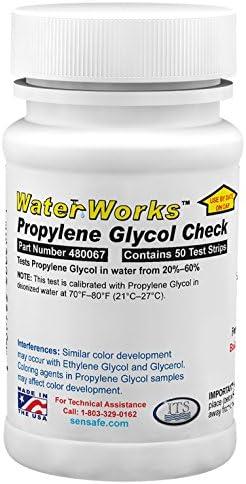 Industrial Test Systems 480067 WaterWorks Propylene Glycol Check Test Strips, (Exp 11/2027
