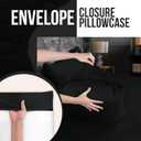 Utopia Bedding Queen Pillow Cases - 12 Pack - Envelope Closure - Soft Brushed Microfiber Fabric - Shrinkage and Fade Resistant Pillow Covers Queen Size 20 X 30 Inches (Queen, Black)