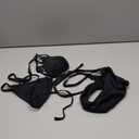 Women Two Piece Swimsuit Sexy Swimwear Halter String Triangle Bikini Sets (Small, Black)