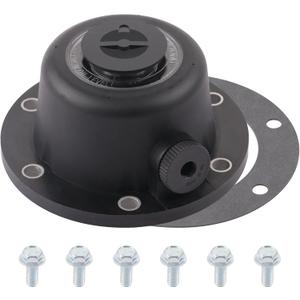 Composite Steer Hub Cap for Trailer Axle with Gasket and 6PCS Flange Bolts Replaces for 1612 1711 and 343-4024