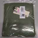 Dokotoo Women's Casual Jumpsuits Ribbed Front Pocket Loose Overalls One Piece Sleeveless Wide Leg Long Pant Rompers (Green, M)