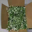 RECUTMS Artificial Hanging Plants Fake Hanging Plant Faux Eucalyptus Leaf Greenery Vine Outdoor UV Resistant Plastic Plants Home Garden Wedding Party Indoor Outdoor Decorations(White)