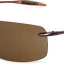 JULI Sports Sunglasses for Men Women Tr90 Rimless Frame for Running Fishing Golf Surf Driving MJ8009