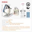 Belt Grinder Sander, 30 x 1-Inch Variable Speed Belt Polisher with VFD, 110V 550W Electric Grinding Machine with 3 Grinding Moulds & 3 PCS Sanding Belts for Metalworking, Knife Making
