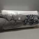 Favoyard Outdoor Seat Cushion 22 x 22 x 3 in Waterproof Pattern Fade Resistant Cover Removable Patio Furniture Cushions Deep Seat & Back Cushion Set with Adjustable Straps for Patio Chair Sofa Couch (Grey Floral)