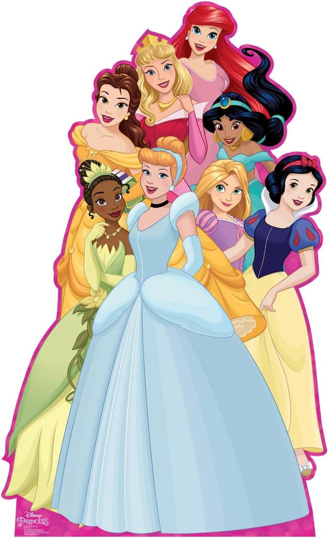 Cardboard People Princess Collage Life Size Cardboard Cutout Standup - Disney