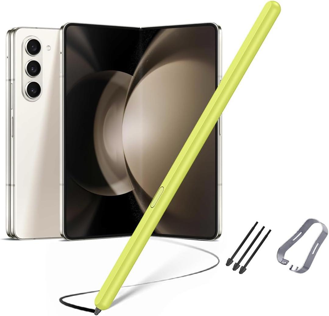 SHIEID Galaxy Z Fold 6 S Pen Fold Edition, Slim Replacement S Pen with Anti-Mistouch Technology, Compatible with Samsung Galaxy Z Fold 6/Z Fold 5/Fold 4/Fold 3 + Tips/Nibs, Green