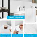 Art3d 11.4 x 9 Inch Heavy-Duty Peel and Stick Backsplash for Home Dcor, 10-Pack Vinyl Wall Tiles for Kitchen Countertop, White